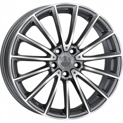 Mak Komet W8 R18 PCD5x112 ET43 DIA66.6 gun metal mirror